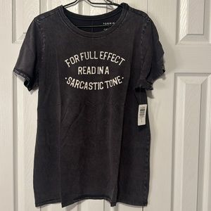 Torrid Phantom Sarcastic Vintage Black Cotton Crew Neck Tee